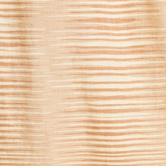 ULLA JOHNSON | Fiora Striped Cotton-Voile Midi Waist Tie Dress in Fawn | Size 2 - Picture 4 of 15